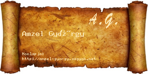 Amzel György névjegykártya